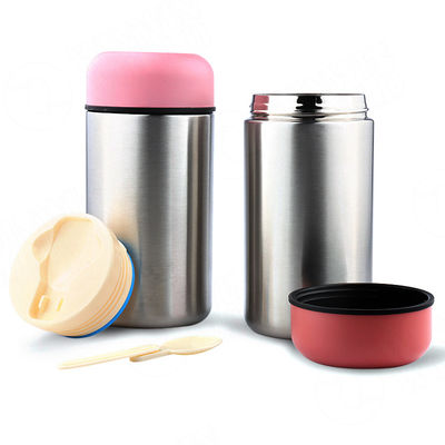 calidad  350ml / 500ml Stainless Steel Insulated Lunch Box Nature Color High Food Safety fábrica