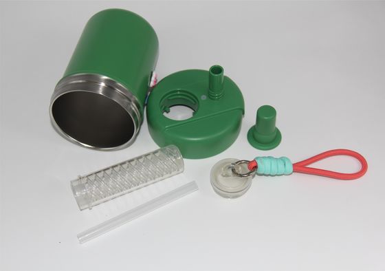 Nuevo estilo Colorido Vacuo Copas de frutas aisladas con tapa de acero inoxidable Tumbler Taza de café con paredes dobles
