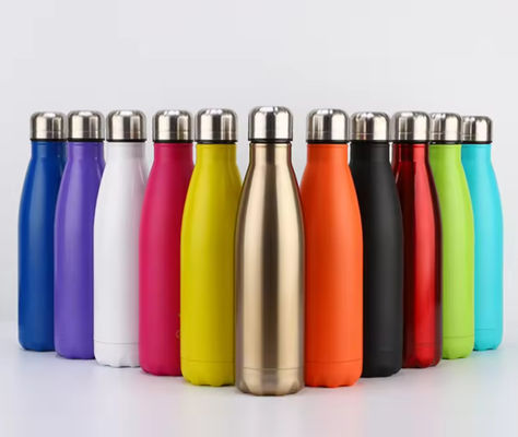Venta caliente 500 ml de acero inoxidable aislado de vacío botella de agua botella de acero personalizada