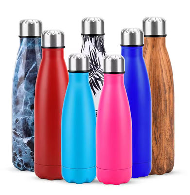 Venta caliente 500 ml de acero inoxidable aislado de vacío botella de agua botella de acero personalizada
