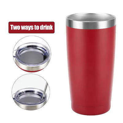 20 oz de acero inoxidable aislado para botellas de vino con revestimiento en polvo sostenible