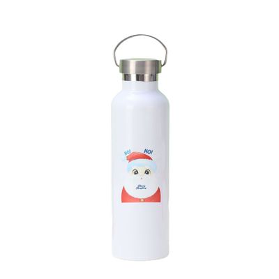 Botella de agua de boca estándar de acero inoxidable con botella de vacío hidráulico con tapa flexible