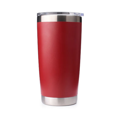 20 oz Tumbler de metal en blanco Rojo con tapa de deslizador magnético OEM ODM