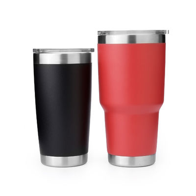 20 oz Tumbler de metal en blanco Rojo con tapa de deslizador magnético OEM ODM