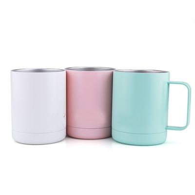 tazas de café del acero inoxidable 10oz con las tapas, OEM aislado café de la taza dado la bienvenida