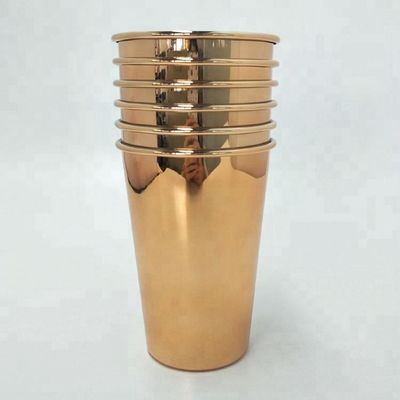18/8 acero inoxidable del grado aisló la taza de cerveza de oro roja de la botella 16oz 450ml