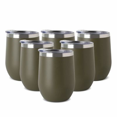 vacío de la taza de café del acero inoxidable de la capacidad 12oz aislado con los logotipos calientes de la transferencia