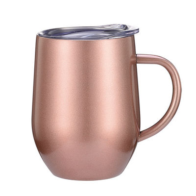 vaso del café de la cáscara de huevo del frasco de vacío del acero inoxidable de la pared del doble 12oz