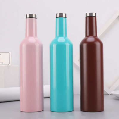 Materiales amistosos aislados rosados atractivos de Eco de la botella del acero inoxidable del color