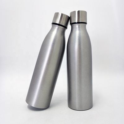 la botella inoxidable de los deportes del color de la naturaleza 17oz, botella de los deportes del vacío con surge la tapa