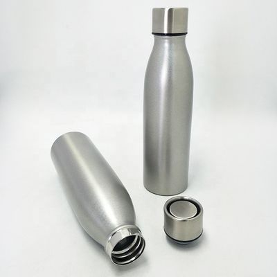 la botella inoxidable de los deportes del color de la naturaleza 17oz, botella de los deportes del vacío con surge la tapa