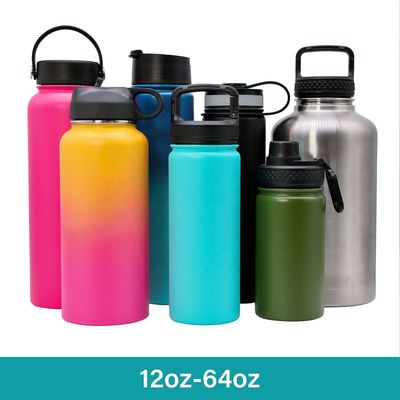 12oz - vacío aislado de la pared del doble de la botella del acero inoxidable 64oz aislado