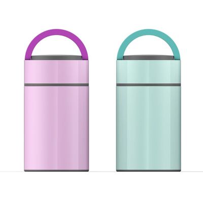 El vacío rosado/del verde lindo aisló la impresión del traspaso térmico del envase del almuerzo