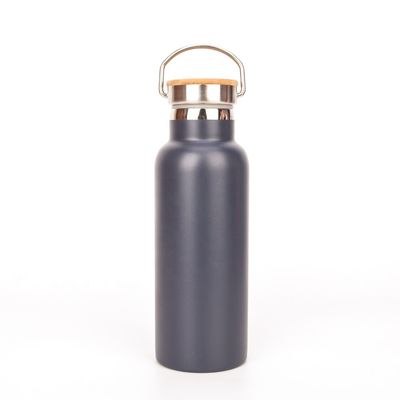 500ml 17oz personalizó el polvo gris aislado de la botella de agua que cubría el tamaño de los 7.8*23cm