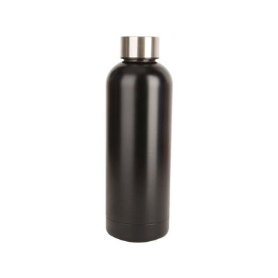 pared de goma del doble de la capa de la botella de los deportes del acero inoxidable 500ml para correr