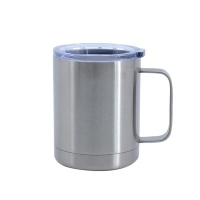 los vasos aislados del acero inoxidable 12oz con las manijas modificaron el logotipo para requisitos particulares